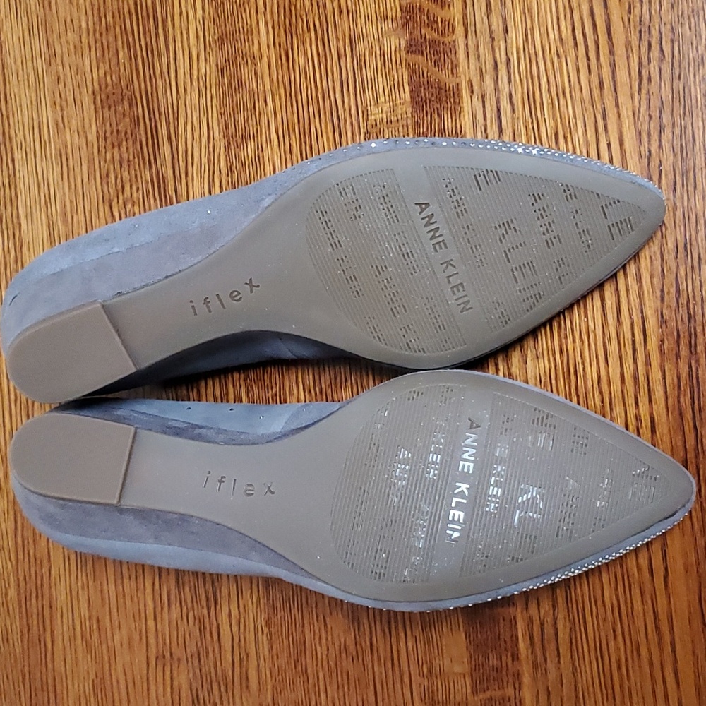 NWOB ANNE KLEIN iflex "KELLERY" Sparkle Toe Wedge Heel Shoes - Picture 8 of 10